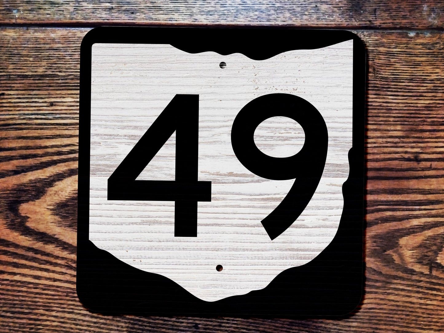 Vintage Wooden Ohio State Route Sign Replica. (1967/1971 Version) Customizable Routes and Sizes.