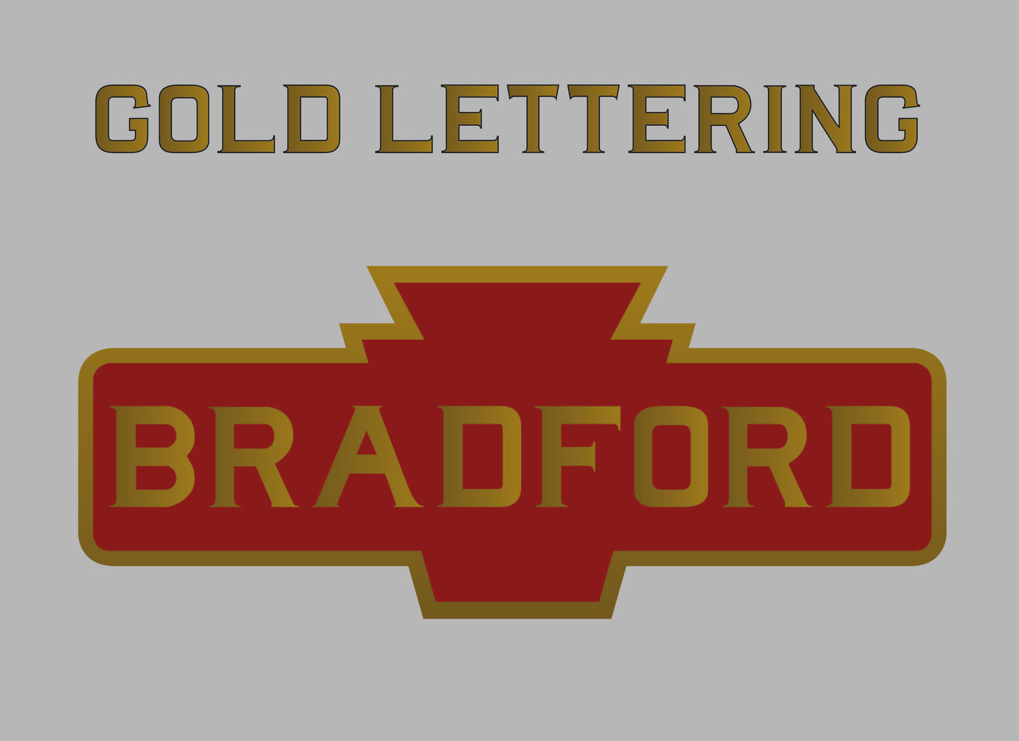 Pennsylvania Railroad Wood Keystone Station Sign 1/2 Scale. Customizable Lettering