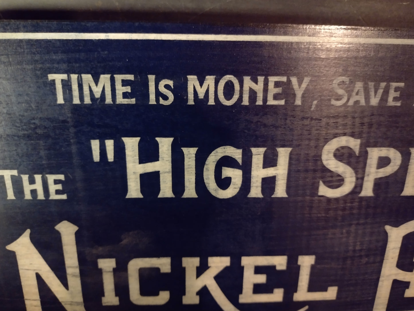 Nickel Plate Road Station Agent Sign Hand painted on Hardwood