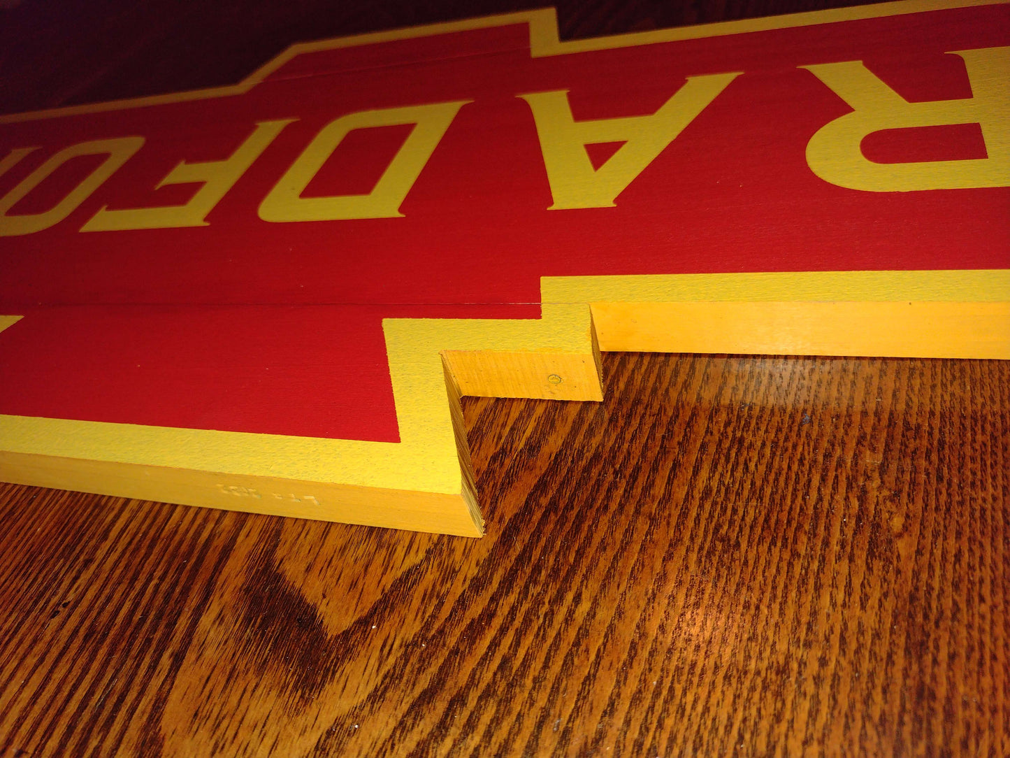 Pennsylvania Railroad Wood Keystone Station Sign 1/2 Scale. Customizable Lettering