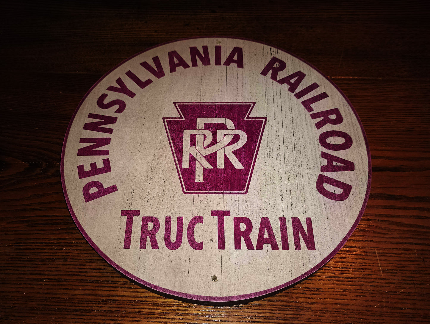 Pennsylvania Railroad "Truc Train" Piggy-Back Trailer Sign
