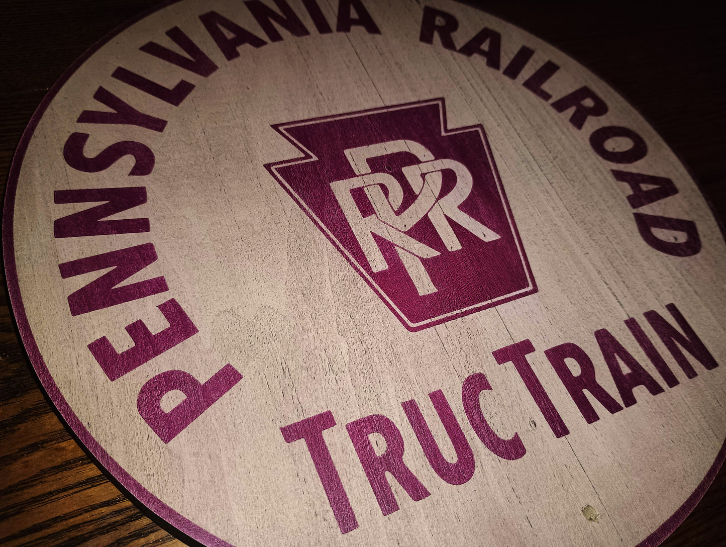 Pennsylvania Railroad "Truc Train" Piggy-Back Trailer Sign
