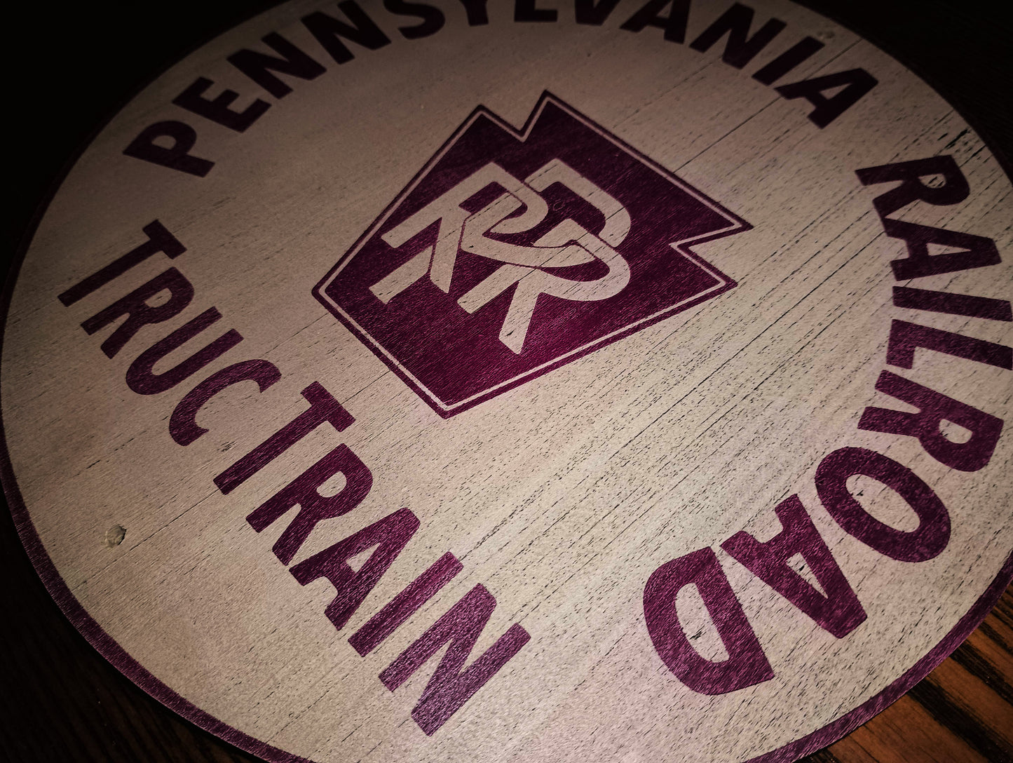 Pennsylvania Railroad "Truc Train" Piggy-Back Trailer Sign
