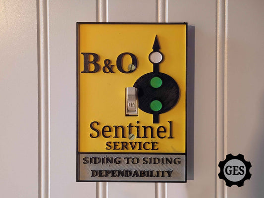 B&O "Sentinel Service" Printed Switch Cover