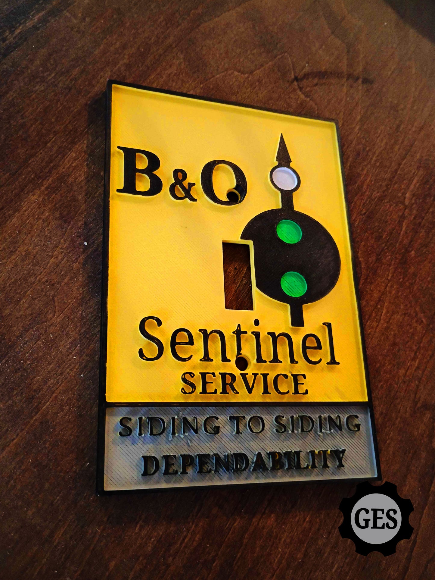 B&O "Sentinel Service" Printed Switch Cover