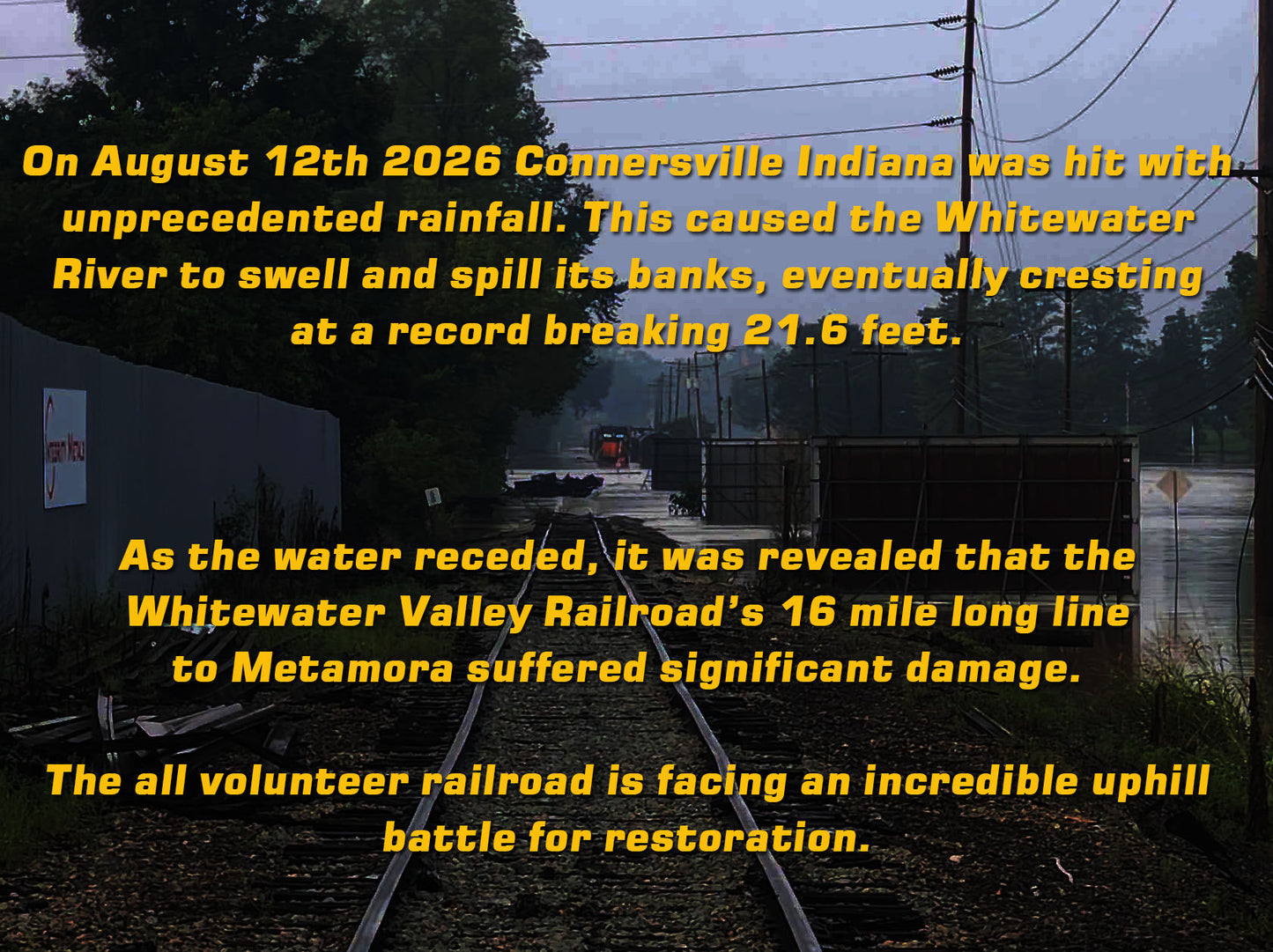 Whitewater Valley Railroad Wood Station Signs 1/3rd Scale Big Four Route Spec.